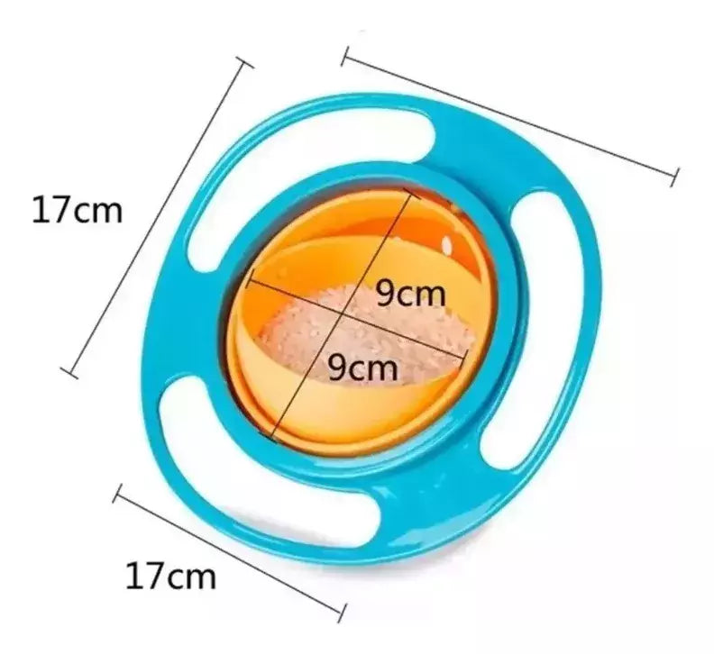 Plato Comida Bebes Antivuelco Giratorio Antiderrame